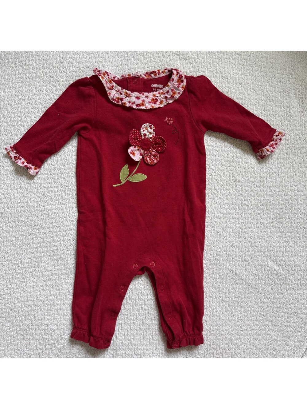 Gymboree 2012 Darling Petals Baby Girl Embroidered Floral Baby Girl 3-6M